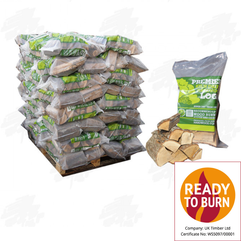 Premier Kiln Dried Hardwood Firewood Single Bags